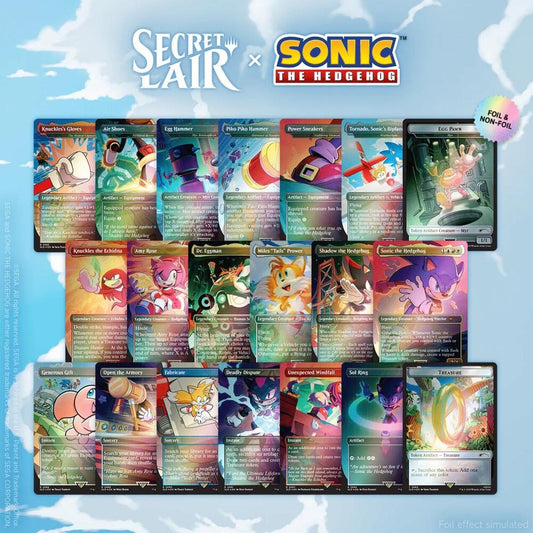 Secret Lair x Sonic the Hedgehog Superdrop: Super Sonic Bundle (Rainbow Foil) - Secret Lair Drop Series (SLD)