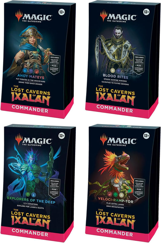 Magic: The Gathering Lost Caverns of Ixalan Commander Deck Case (All 4 Decks)
